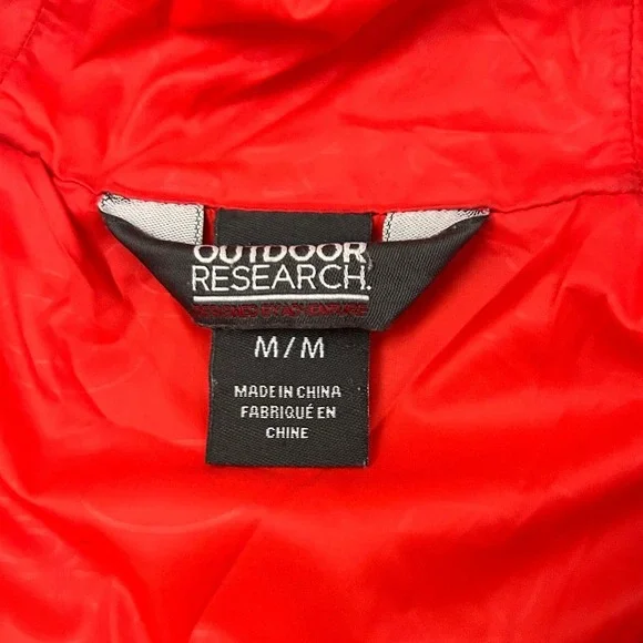 Outdoor Research Jacket Womens M Red Breva Quilted Hooded Primaloft Puffer - Picture 3 of 12